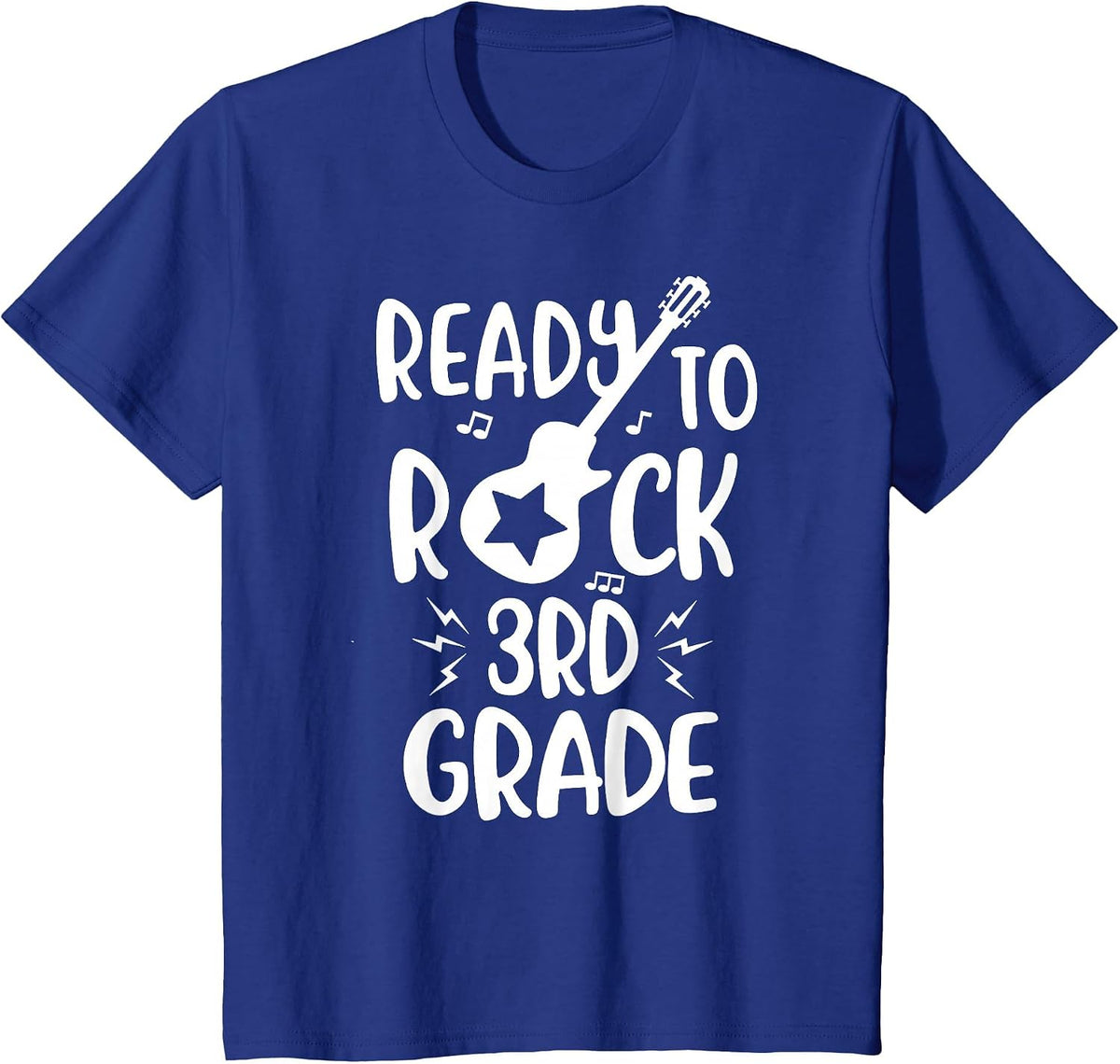 Ready to Rock Third Grade T-Shirt Student and Teacher T-Shirt - Royal Blue
