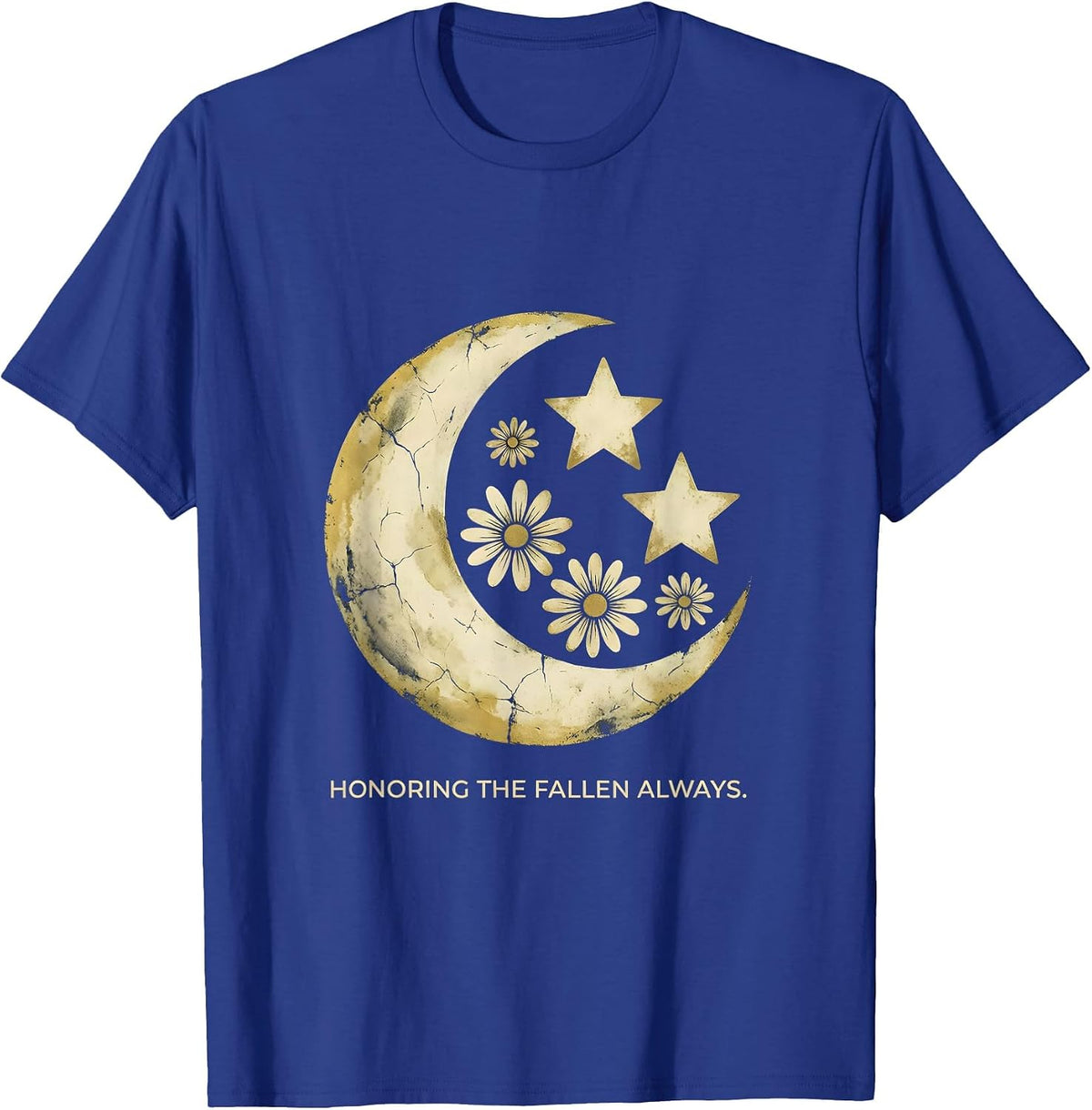 Sept 11 Memorial Honoring the Fallen Always T-Shirt - Royal Blue