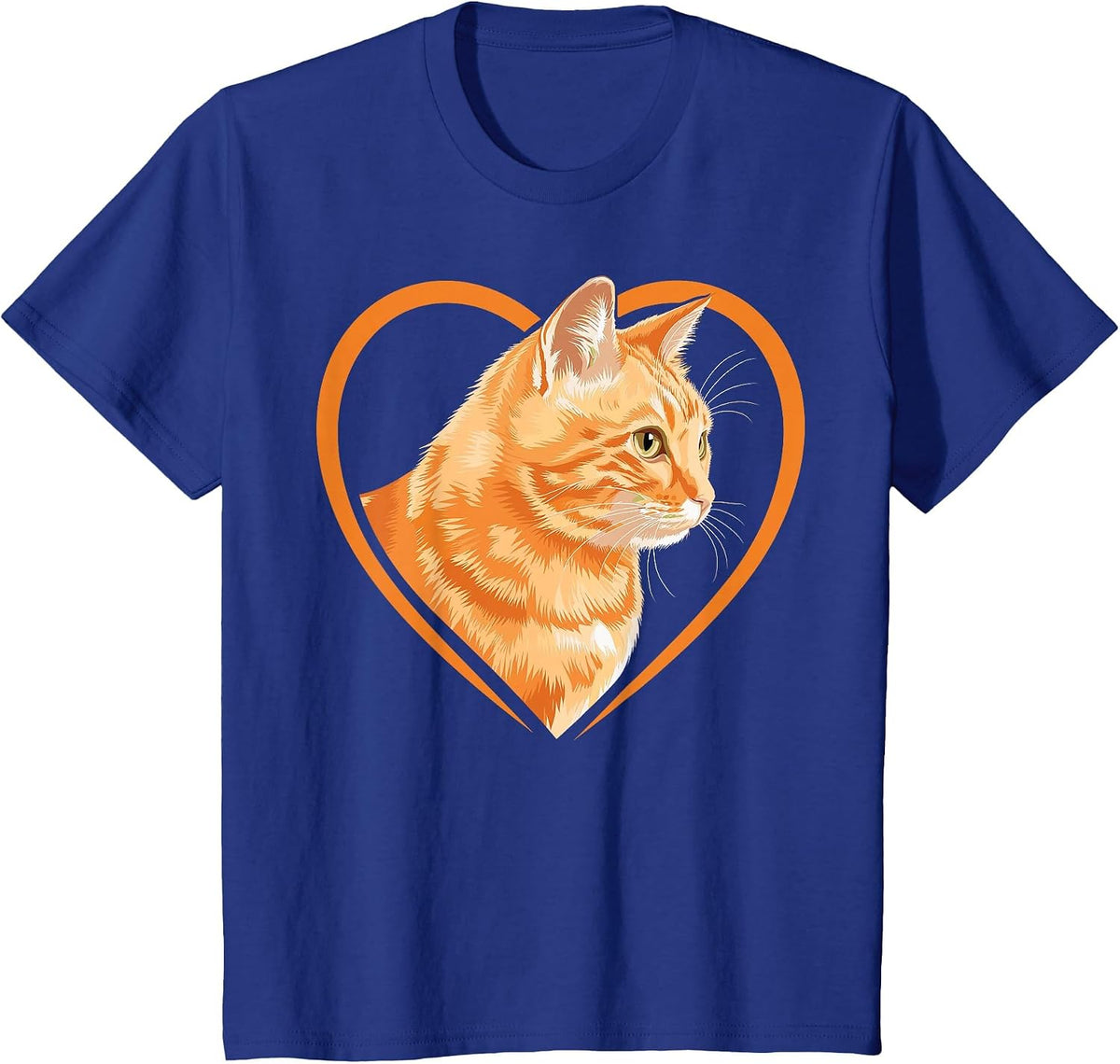 Orange Tabby Cat Orange Cat T-Shirt - Royal Blue