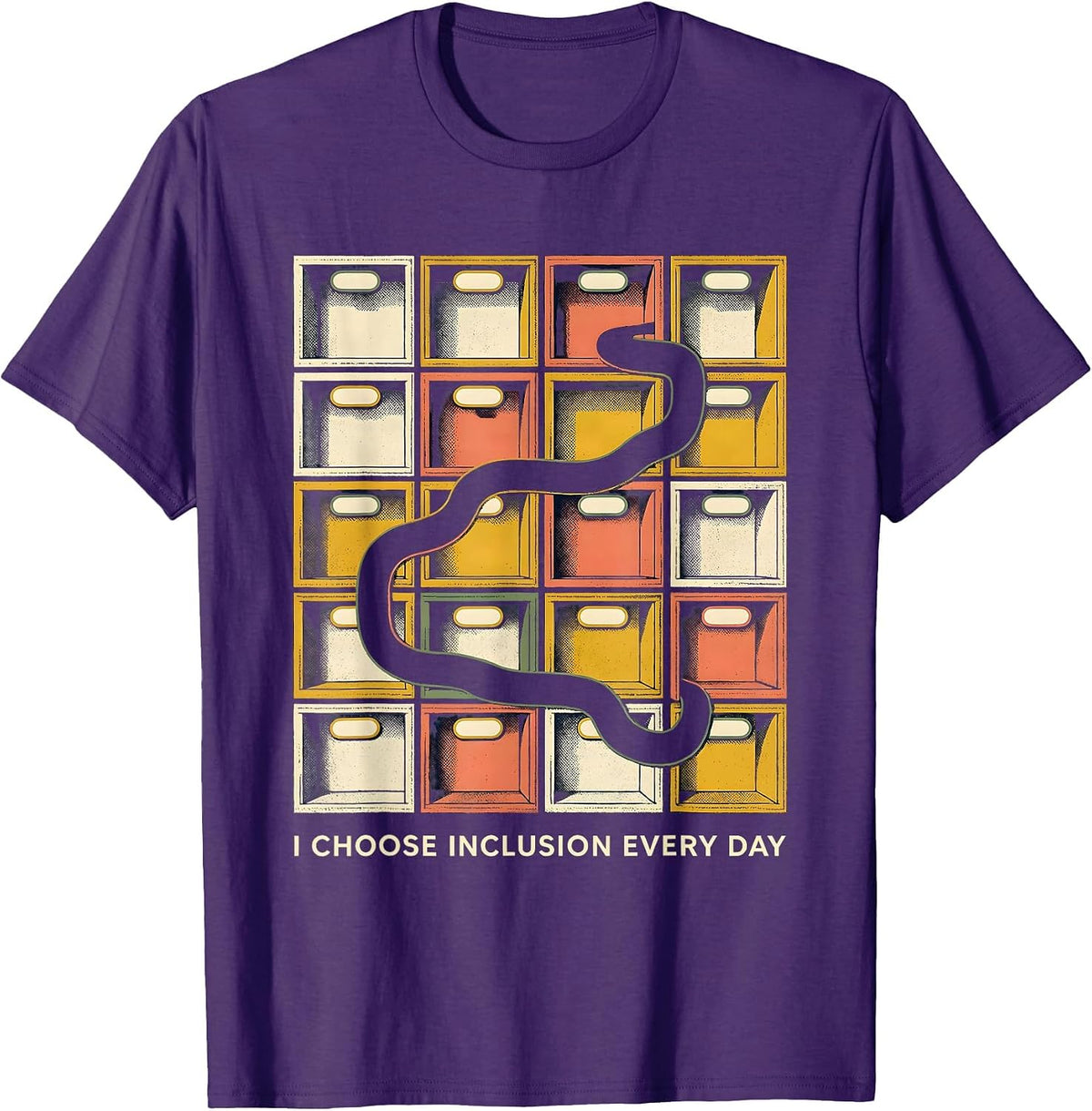 I Choose Inclusion Every Day Inspirational Special Ed T-Shirt - Purple