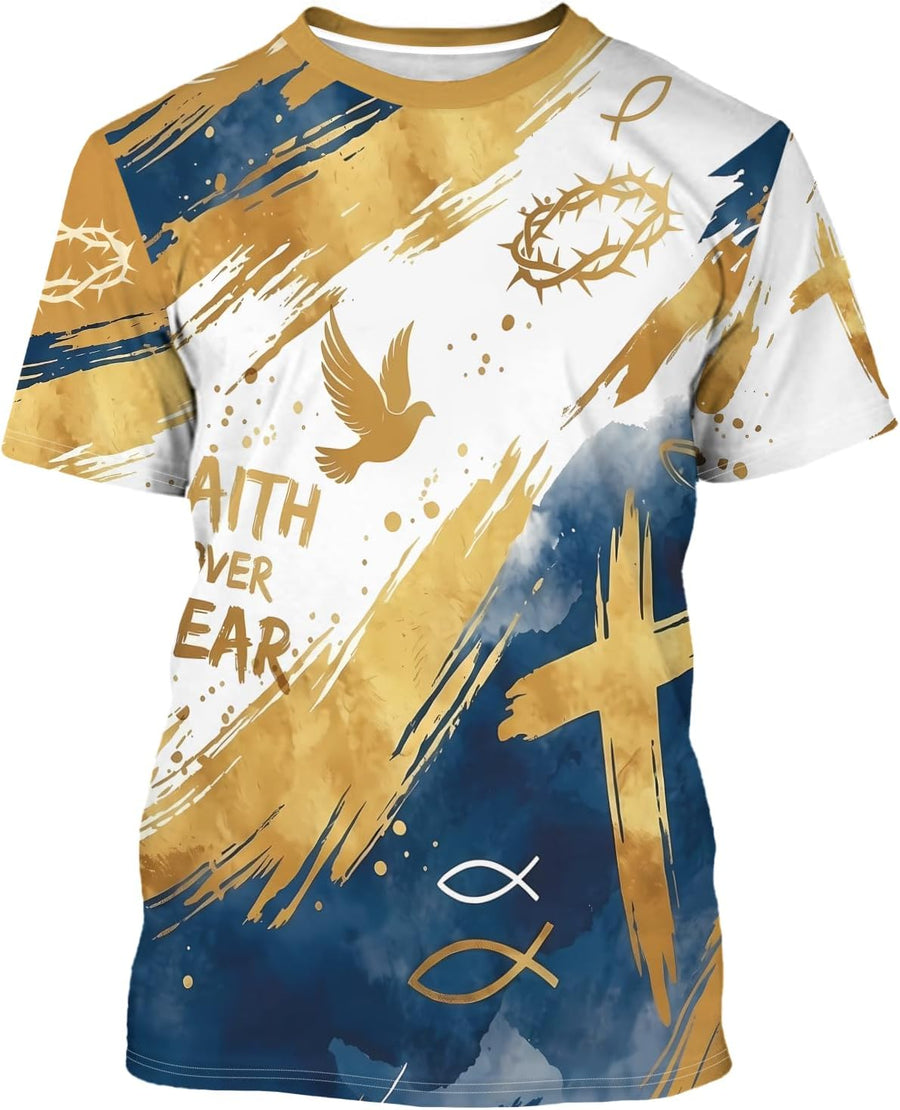 Unisex 3D Graphic T Shirts Printed Casual Short Sleeve Tee Shirt - Jsyellow