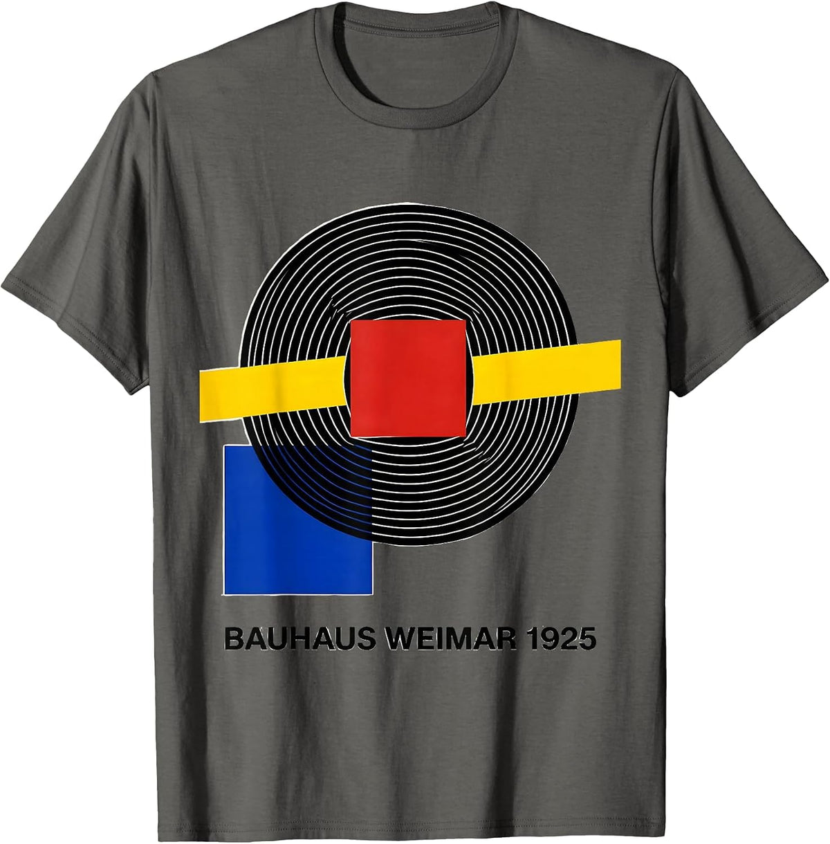 Bauhaus Weimar 1925 Bauhaus Modernist Art History Design T-Shirt - Asphalt Grey