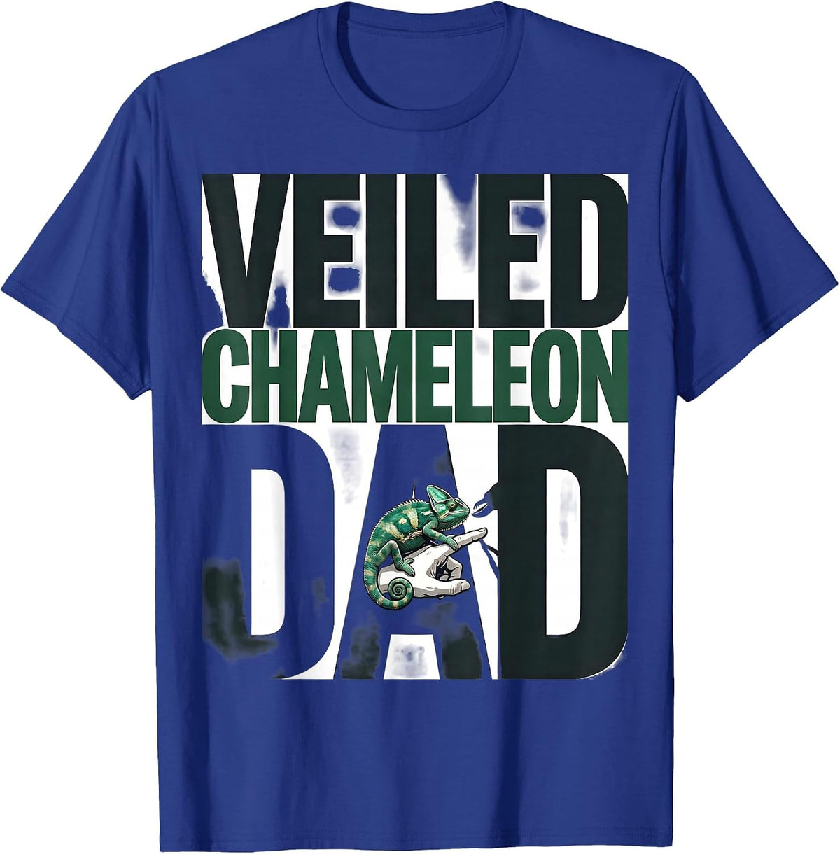 Veiled Chameleon Dad Funny Reptile Lover Herpetology Humor T-Shirt - Royal Blue