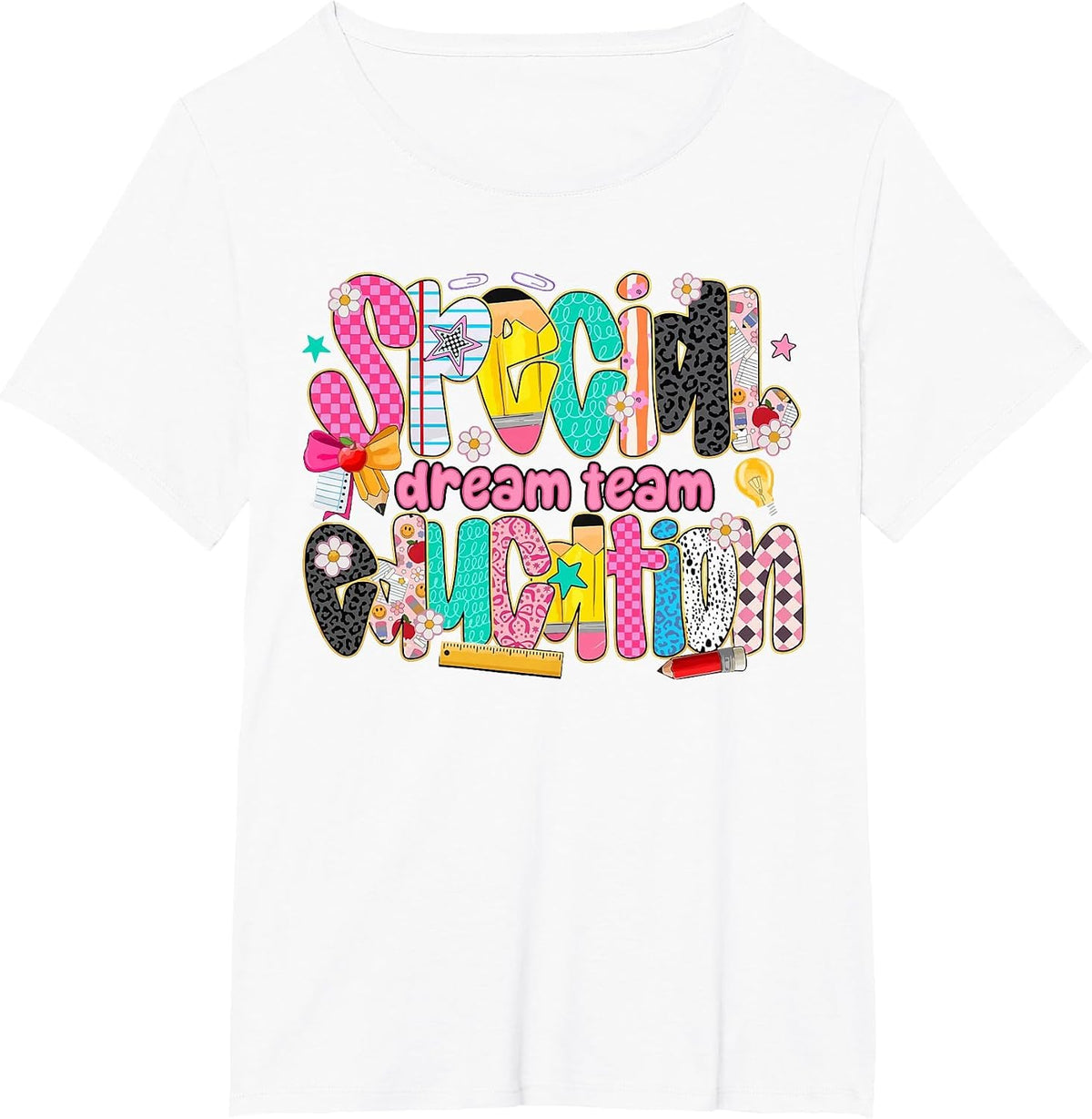 Kids Back to School Teachers Special Education Dream Team T-Shirt - White
