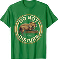 Men's Do Not Disturb Bold Capybara Meme Humor Animal Lover T-Shirt - Kelly Green