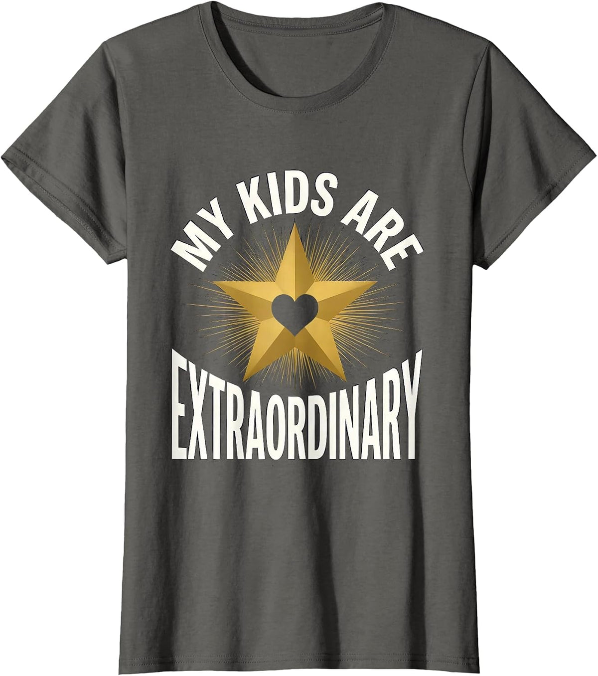 Women's My Kids Are Extraordinary Special Education Teacher T-Shirt - Asphalt Grey