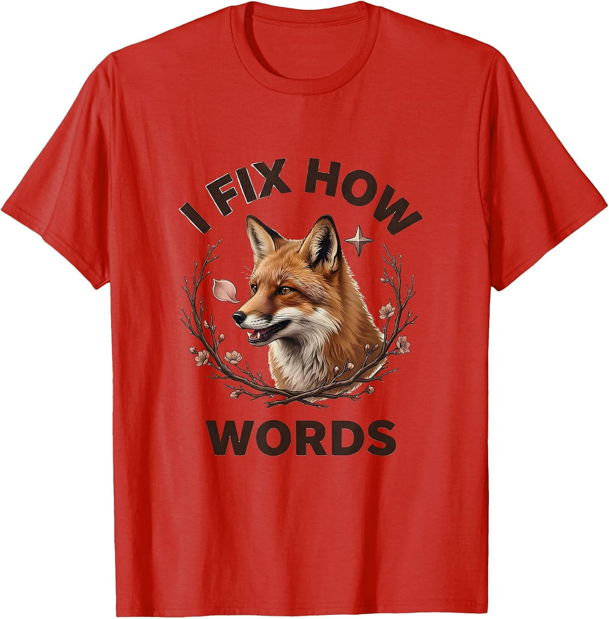 Men's I Fix How Words Speech Therapy Design T-Shirt - Red
