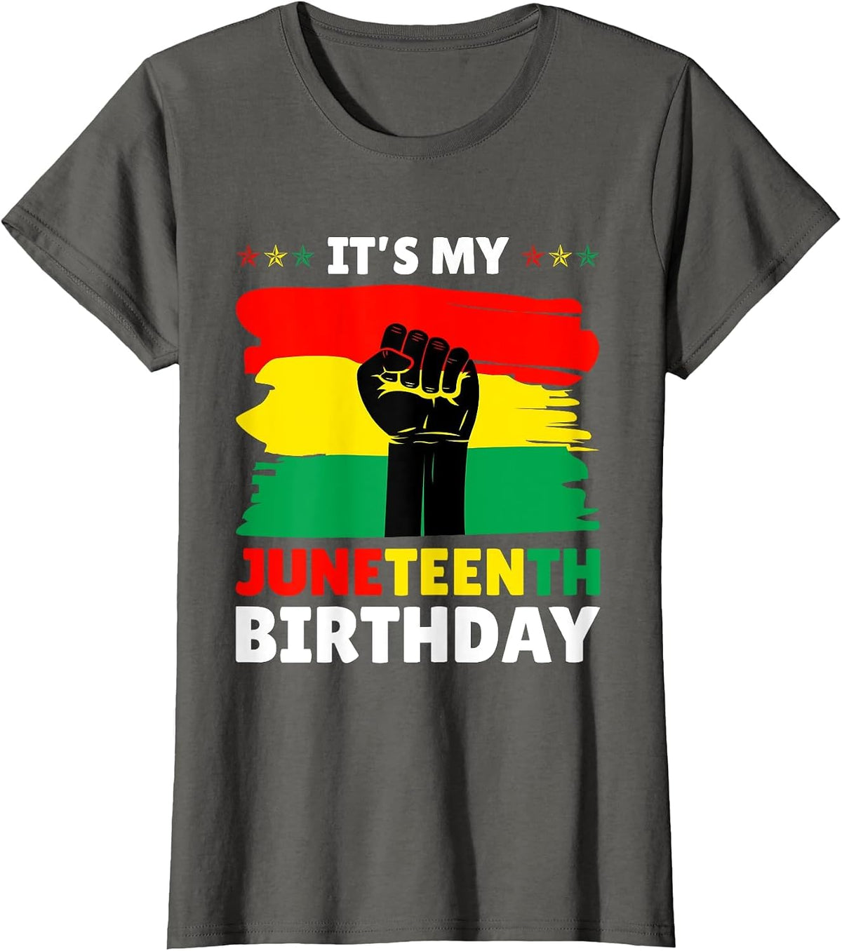 It's My Juneteenth Birthday 2024 T-Shirt - Asphalt Grey