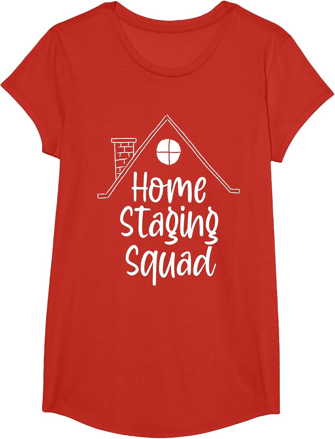 Home Staging Home Stager Architect Real Estate Agent T-Shirt - Girls Red