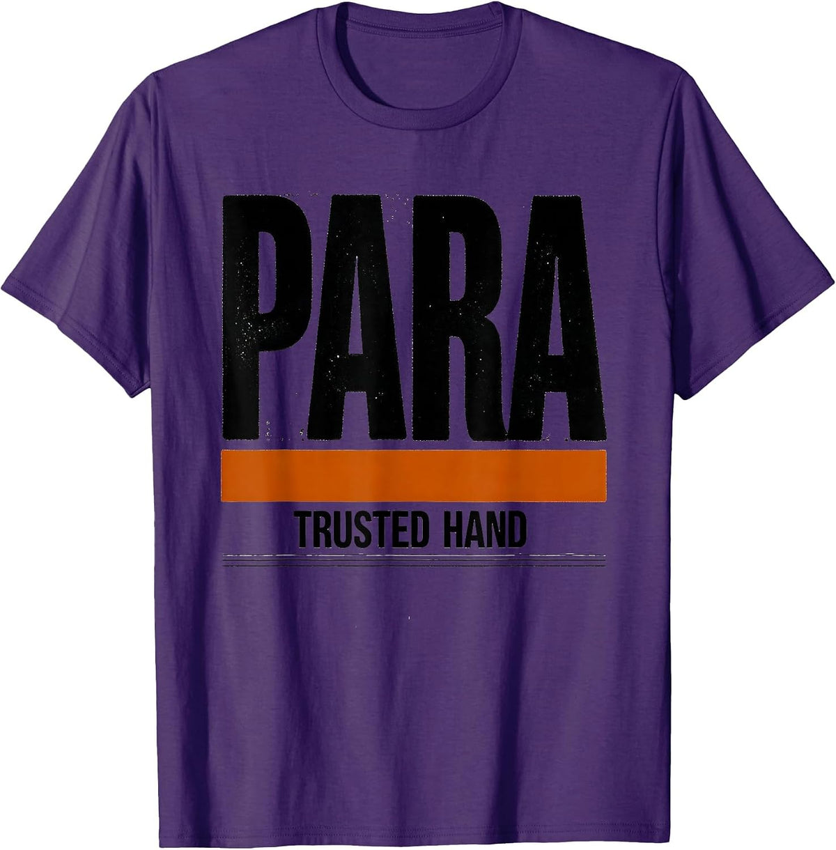 Para Trusted Hand Funny Paraprofessional Teacher Aide Gift T-Shirt - Purple