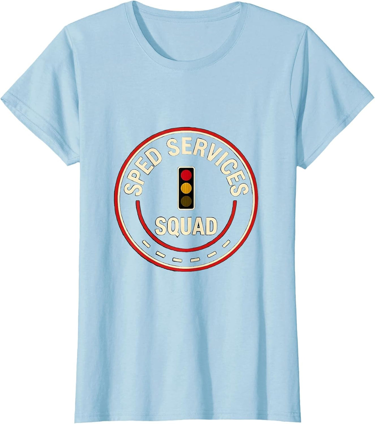SPED Services Squad Special Education Teacher Team Pride T-Shirt - Baby Blue