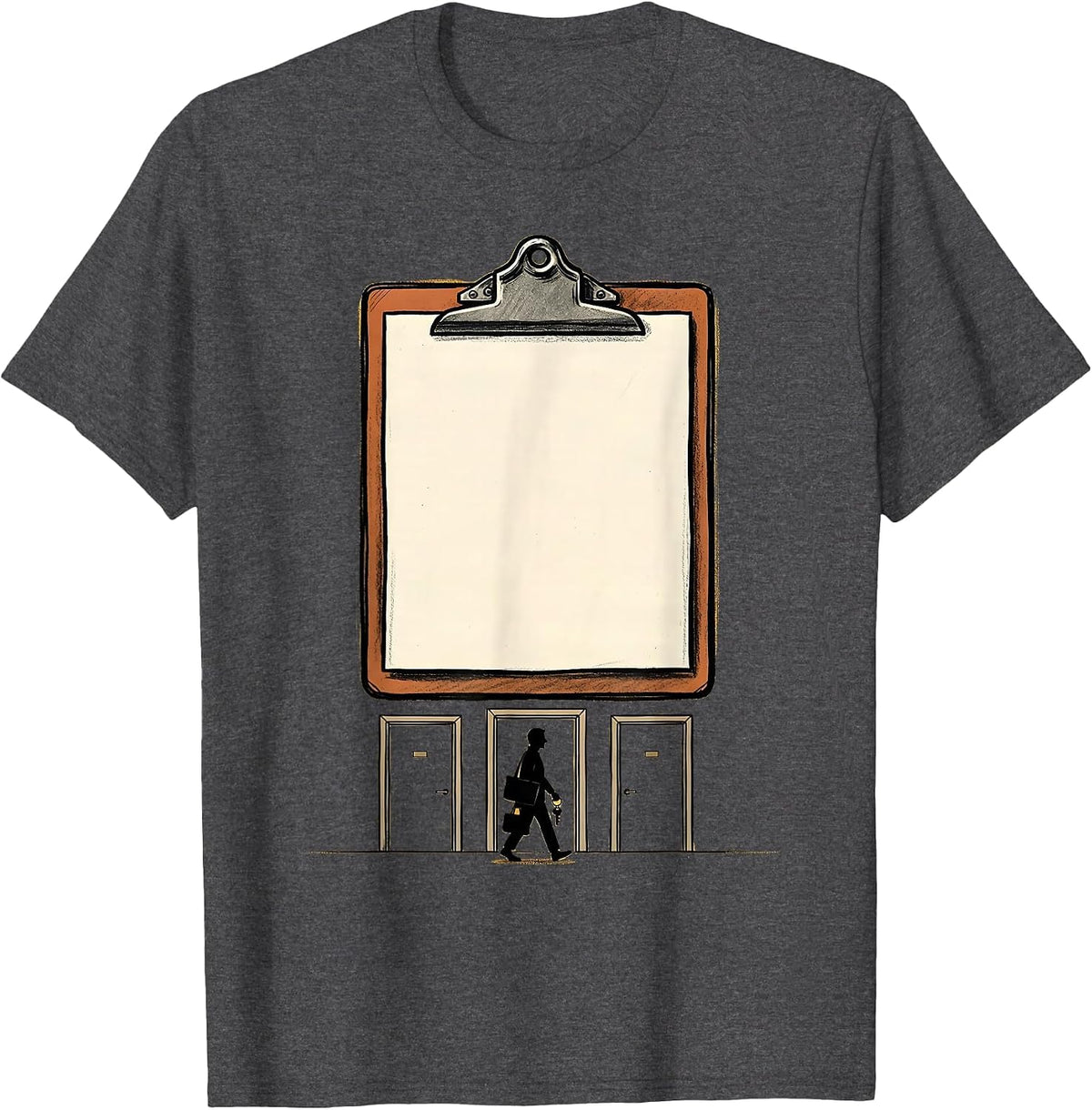 Social Worker Home Visits Humor Funny Practitioner T-Shirt - Dark Heather Grey