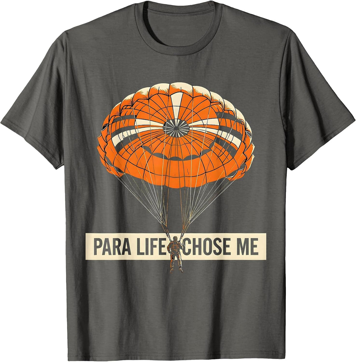 Men's Para Life Chose Me Proud Para Educator Design T-Shirt - Asphalt Grey