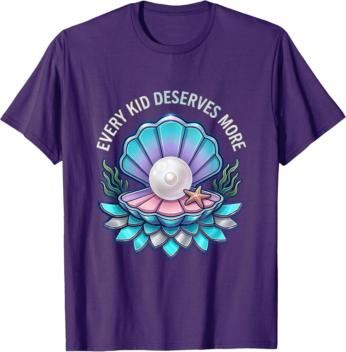 Every Kid Deserves More Special Education Tee T-Shirt - Purple