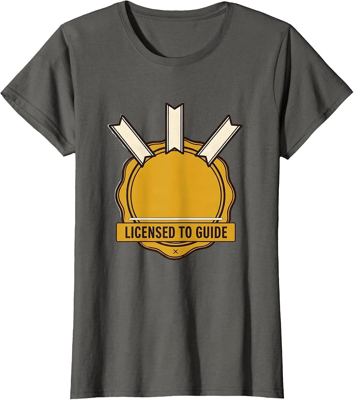 Women's Licensed To Guide Groovy Social Worker Appreciation MSW T-Shirt - Asphalt Grey