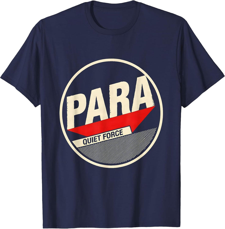 Para Quiet Force Constructivist Paraprofessional Teacher T-Shirt - Navy Blue