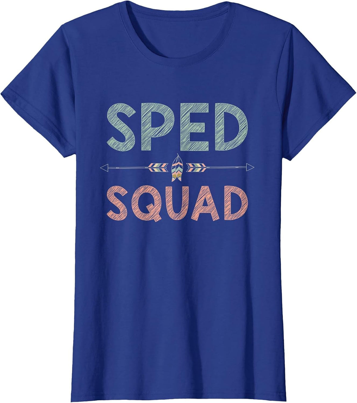 Team SPED Squad Teacher Special Ed Special Education T-Shirt - Royal Blue