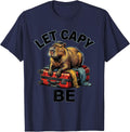 let capy be Funny Capybara Meme Gamer Kawaii Humor T-Shirt - Navy Blue