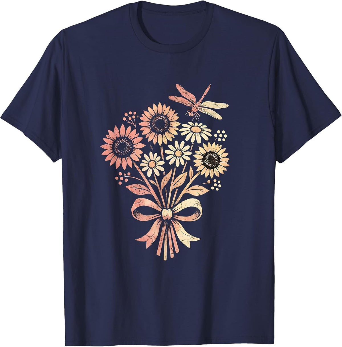 Men's Country Barn Lantern Twirl Rustic Farmlife Design T-Shirt - Navy Blue