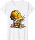 Women's Whiskey Lover Labor Day Hard Hat Graphic T-Shirt - White
