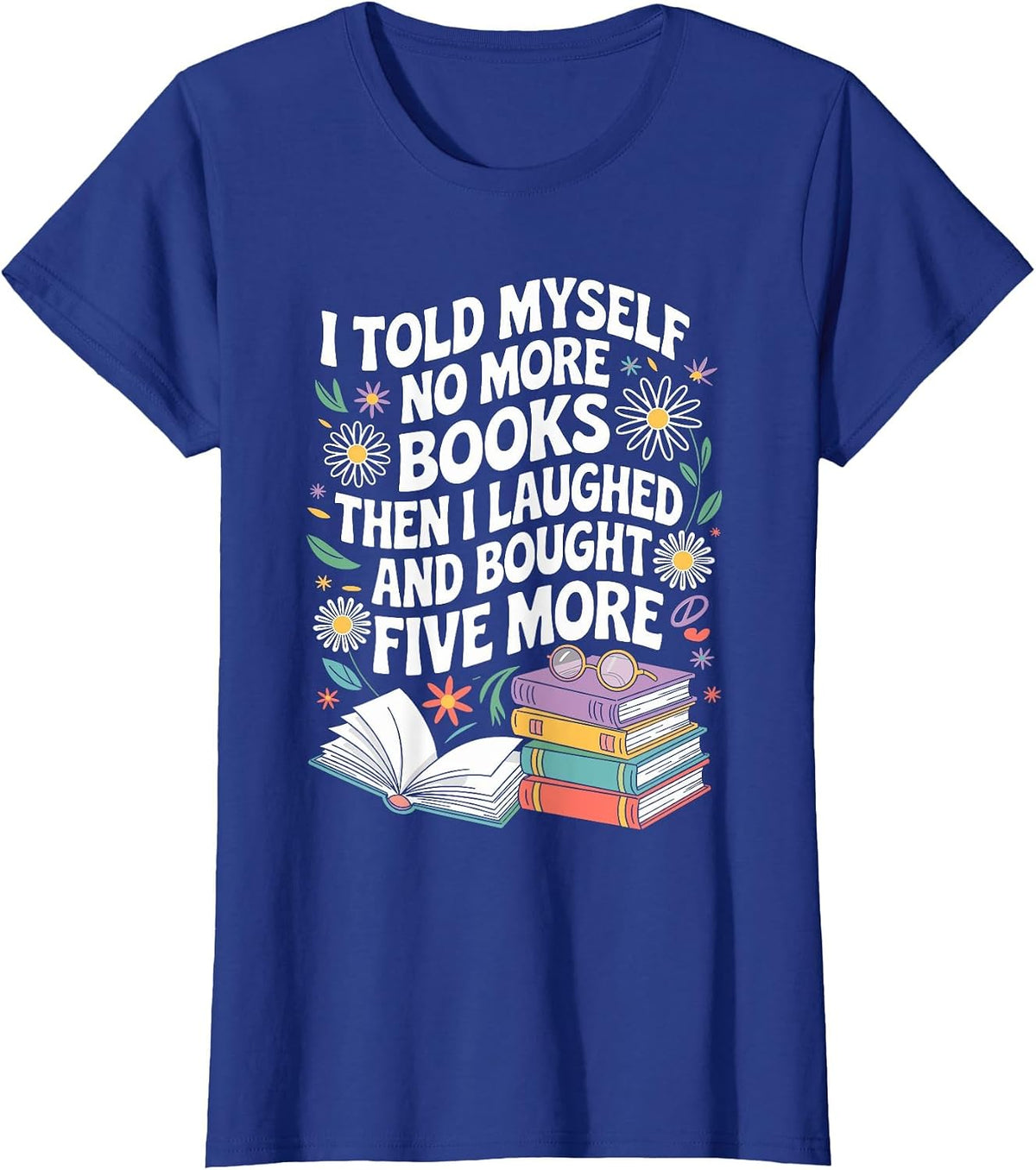 Reading Teacher for Readers and Bookworms T-Shirt - Royal Blue
