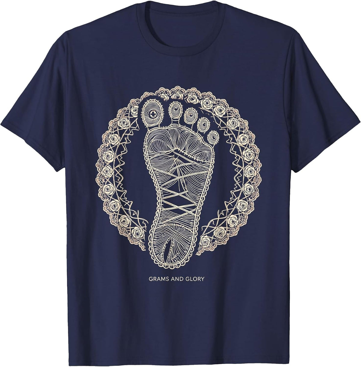 Men's Grams and Glory NICU Nurse Design T-Shirt - Navy Blue