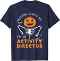Halloween Activity Director T-Shirt - Navy Blue