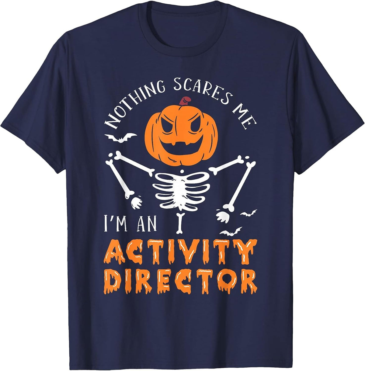 Halloween Activity Director T-Shirt - Navy Blue