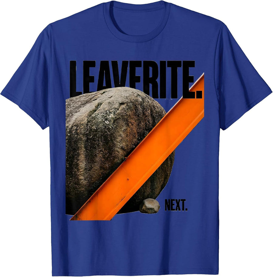 Leaverite Next Brutalist Rock Collector Geology Humor T-Shirt - Royal Blue