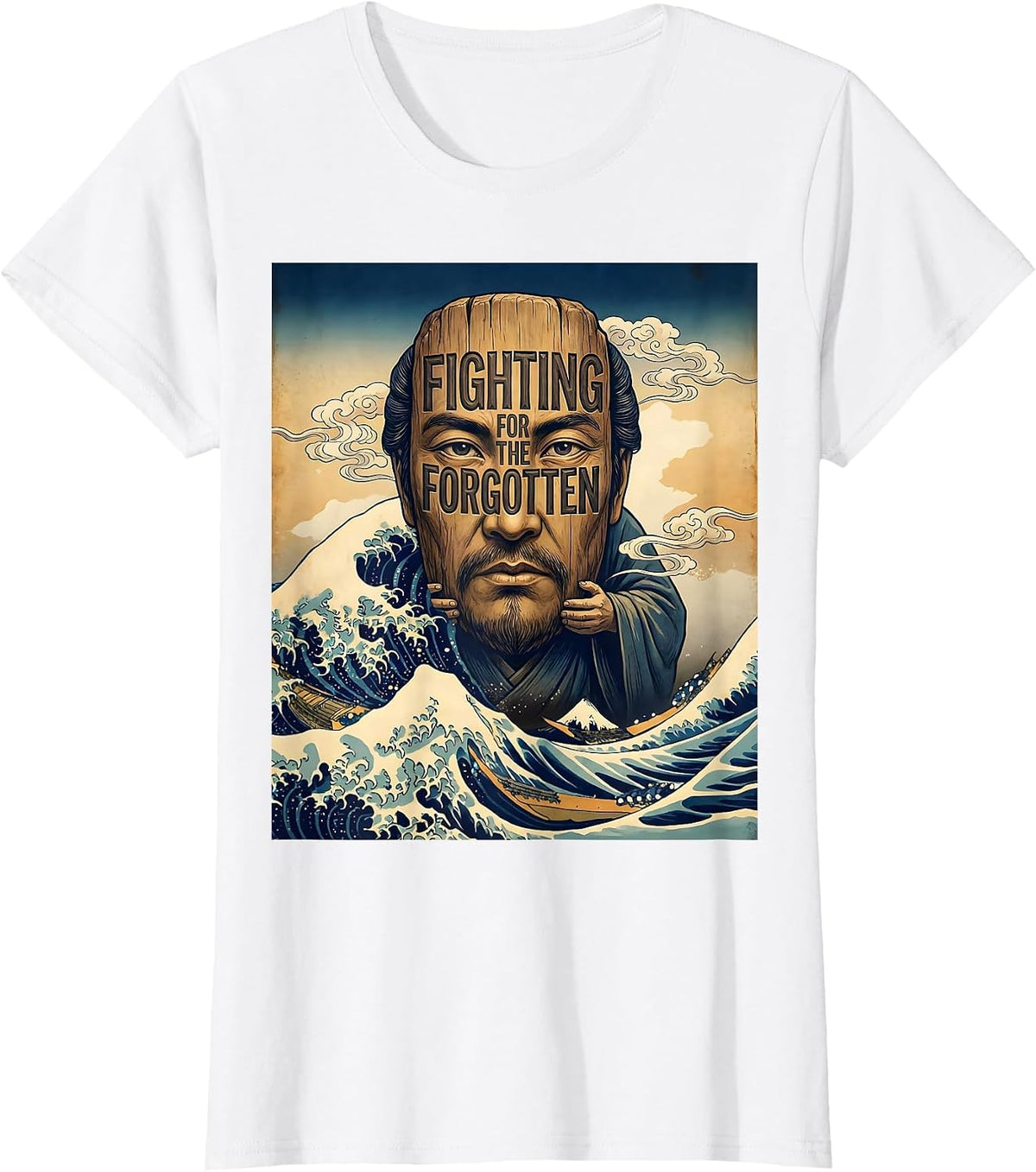 Fighting for the Forgotten Social Worker Design T-Shirt - White
