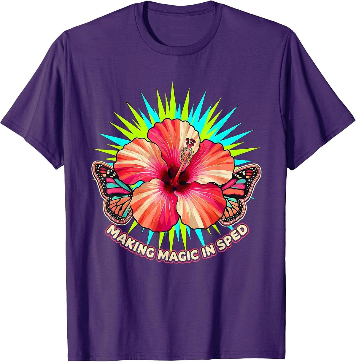 Making Magic in Sped Teacher Design T-Shirt - Purple
