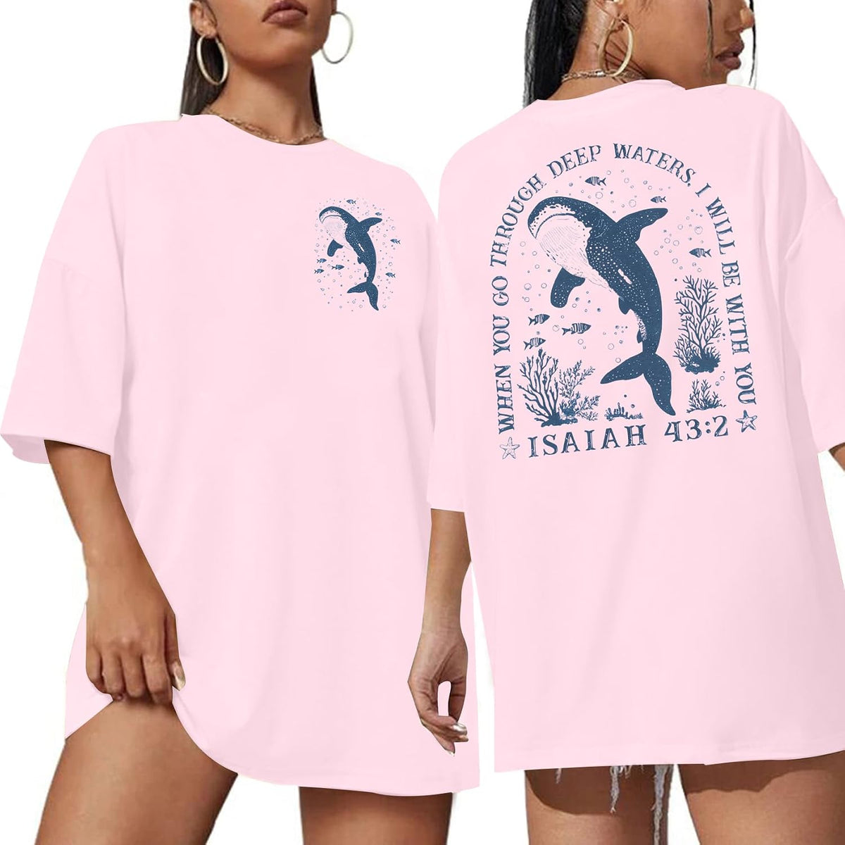 Oversized Tshirts for Women: Deserve Day Shirt Funny Skeleton Shirts Casual Oversized Graphic Tees Tops - Pink2