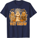Vet Crew Halloween Costume Dog Cat Capybara Pet Tech Party T-Shirt - Navy Blue