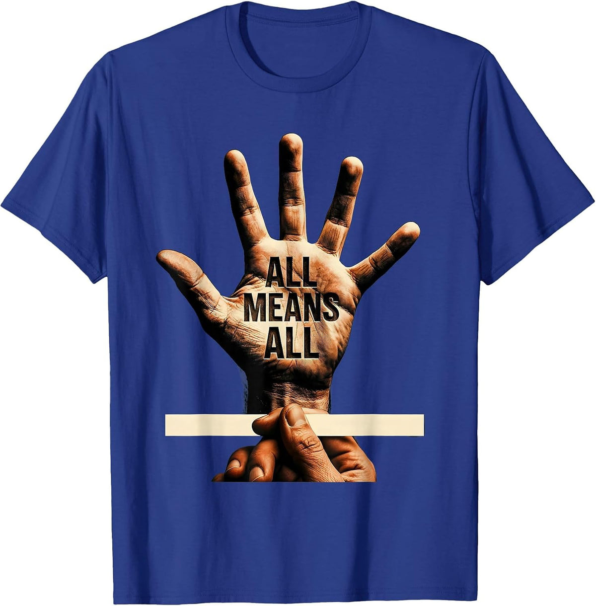 Men's All Means All Special Education Advocate Design T-Shirt - Royal Blue