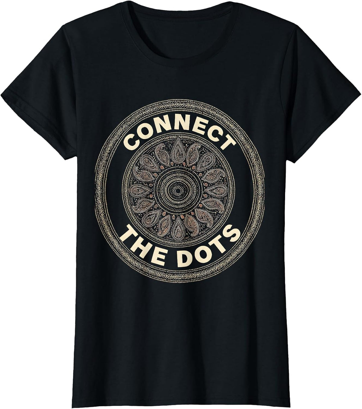 Connect the Dots Graphic Design T-Shirt - Black