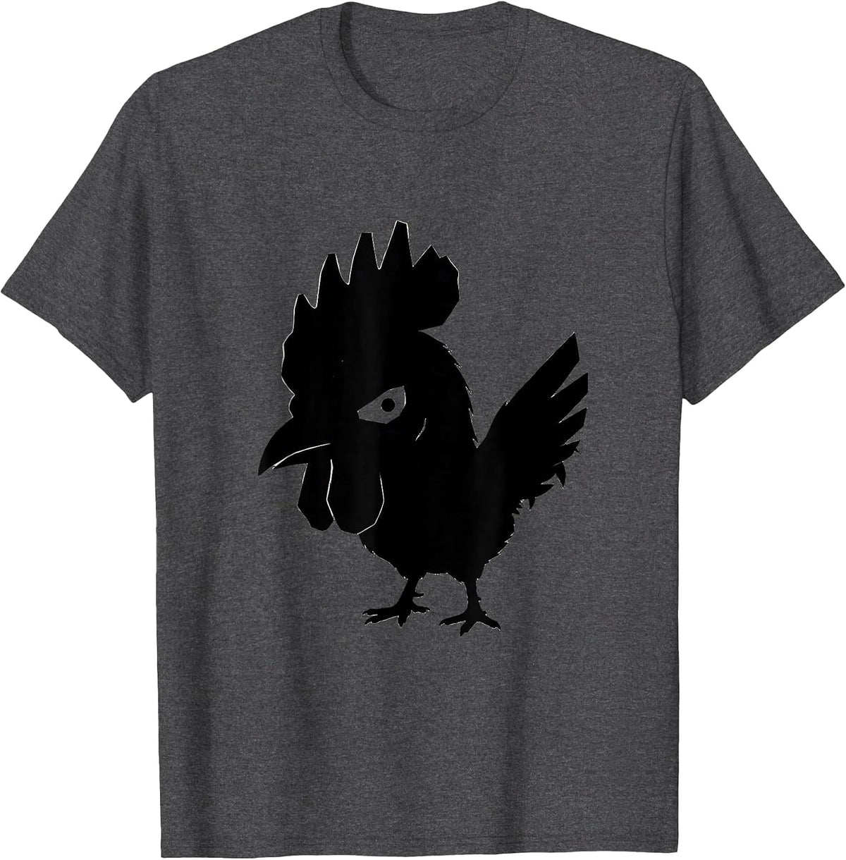 Men's Chicken Head Funny Chicken Lover Farm Animal Humor T-Shirt - Dark Heather Grey