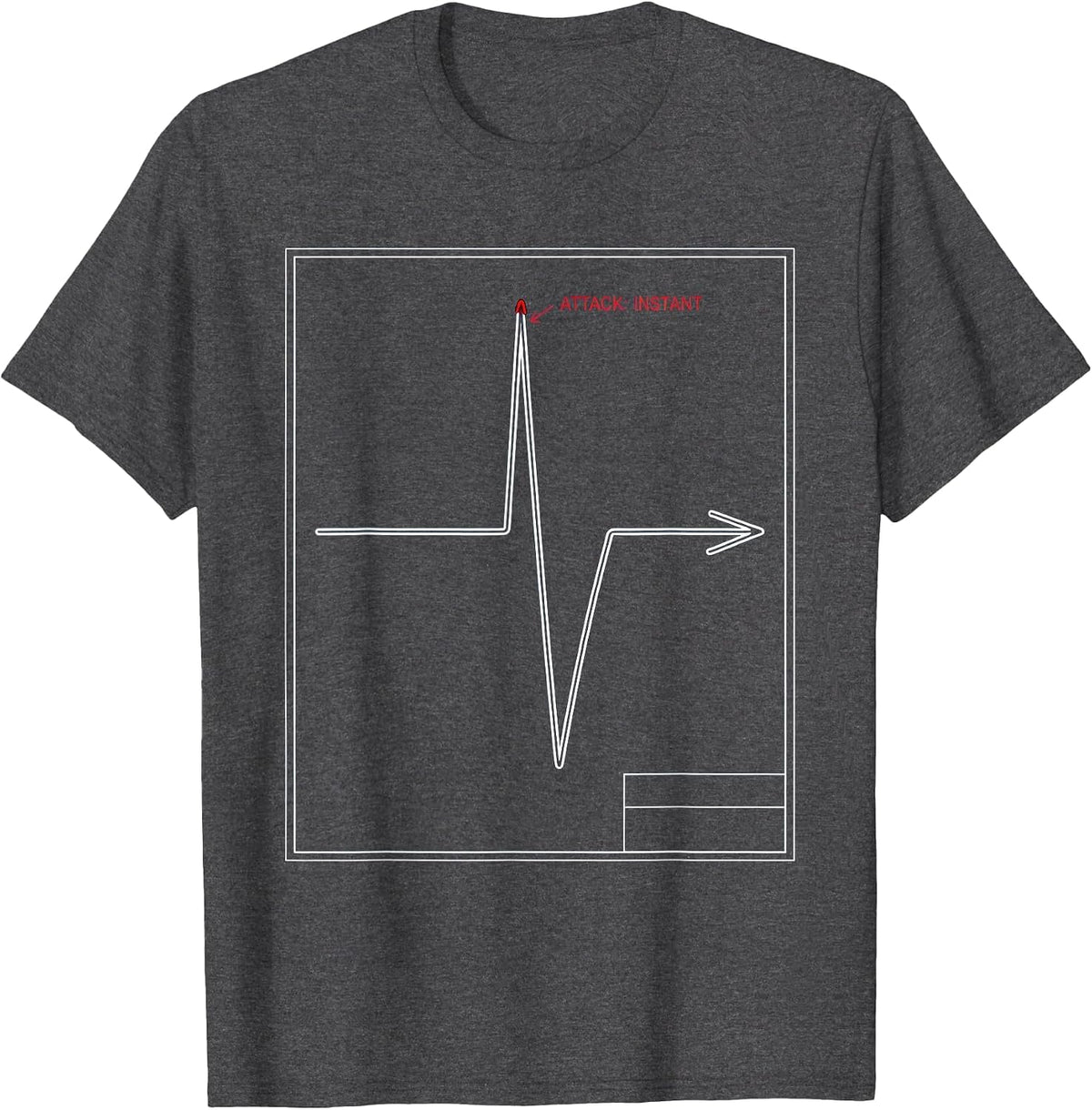 Men's Attack: Instant Technical Blueprint DJ Gift Retro Tribute T-Shirt - Dark Heather Grey