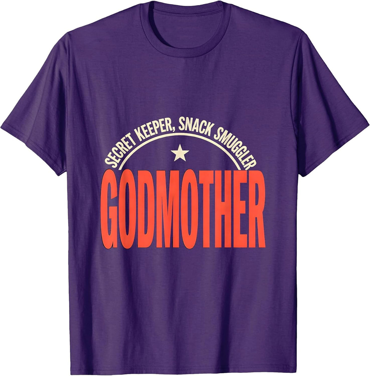 Secret Keeper Snack Smuggler Godmother Funny T-Shirt - Purple
