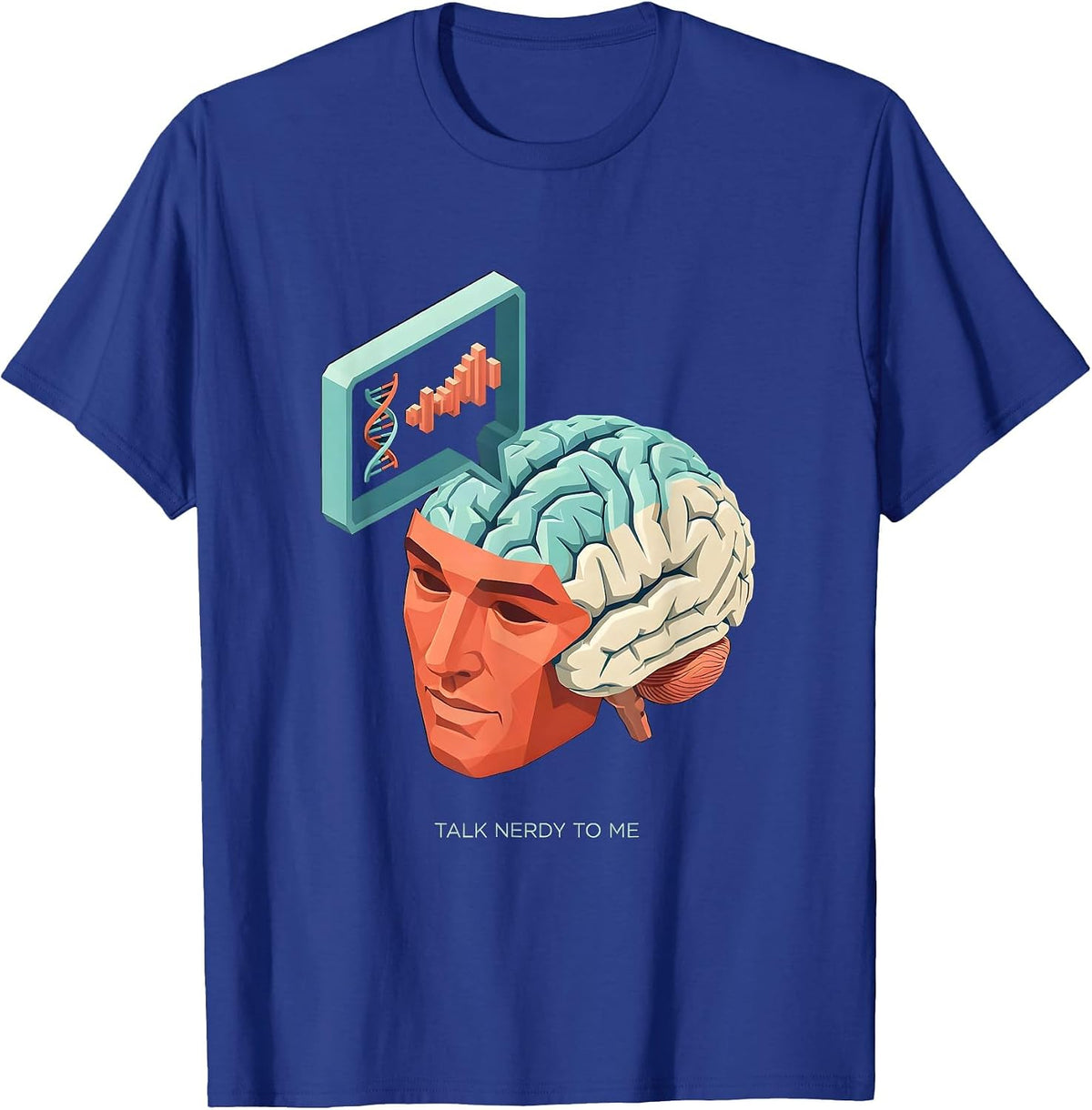 Men's Talk Nerdy To Me Speech Therapy Design T-Shirt - Royal Blue