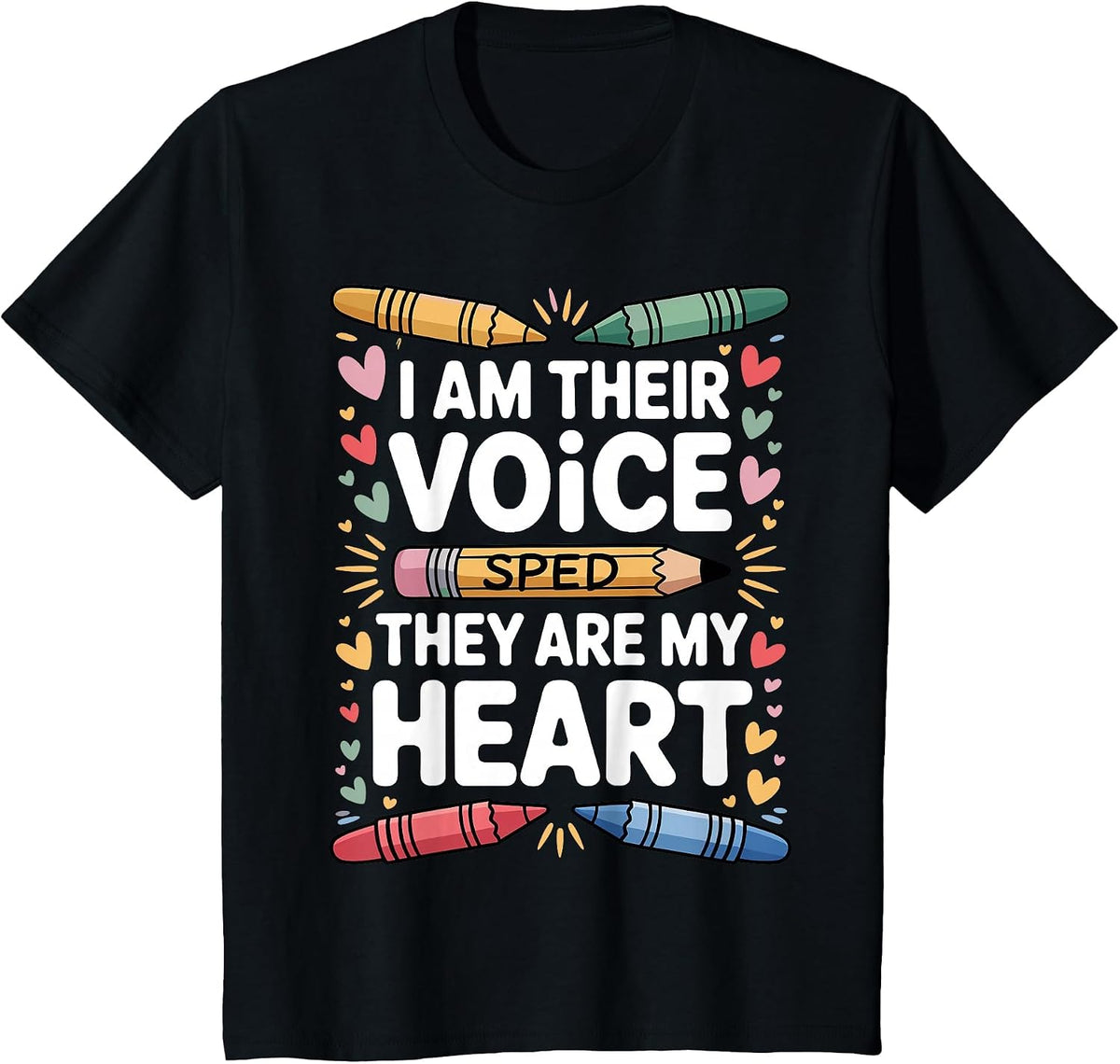 IEP SPED Teacher Art for Men Women Special Education Teacher T-Shirt - Black