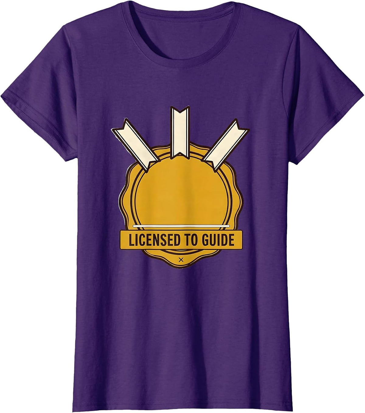 Women's Licensed To Guide Groovy Social Worker Appreciation MSW T-Shirt - Purple