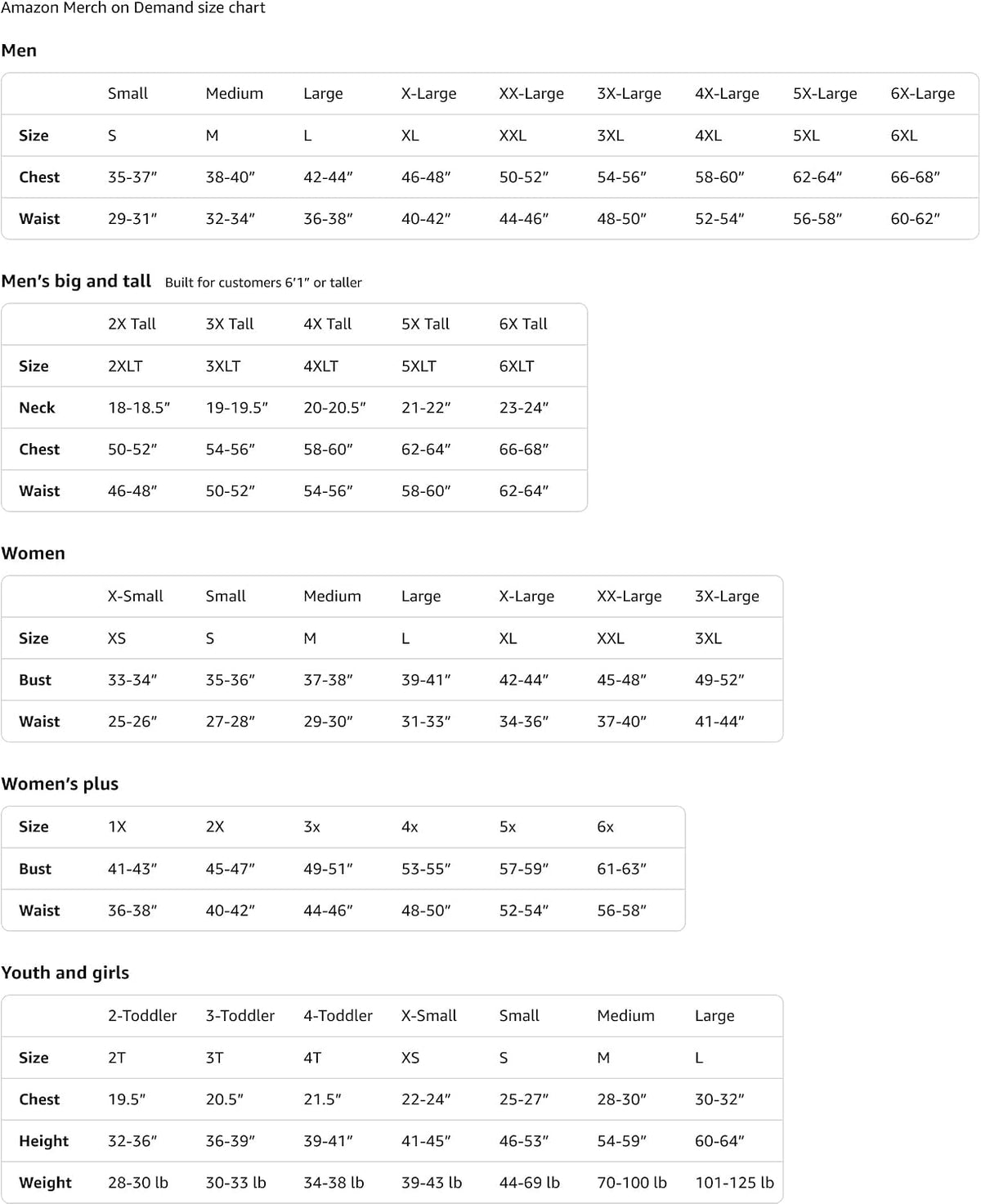 NICU Boo Crew Halloween Costume Matching T-Shirt - size chart