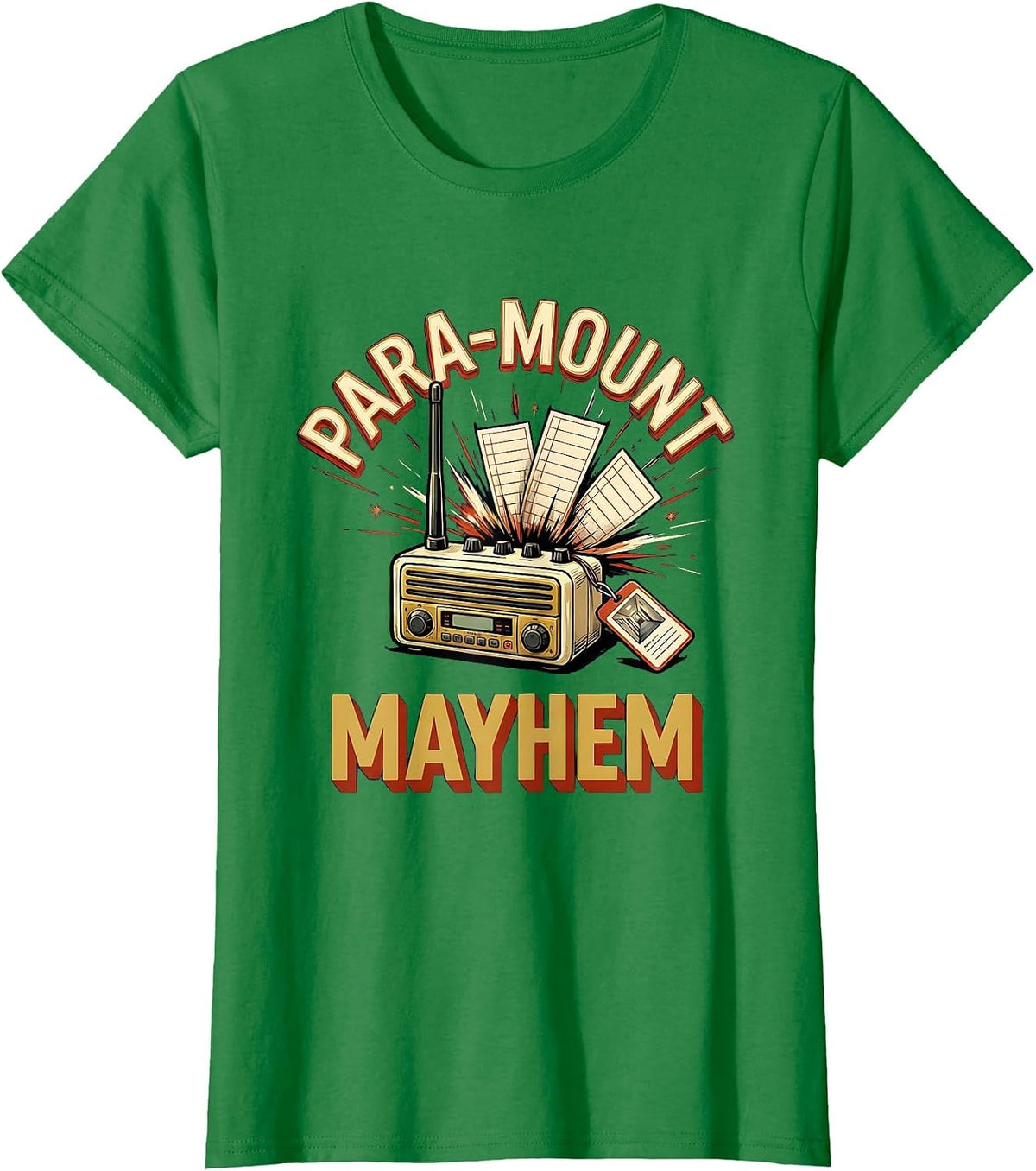 Women's Para-Mount Mayhem Funny Paraprofessional Paraeducator T-Shirt - Kelly Green