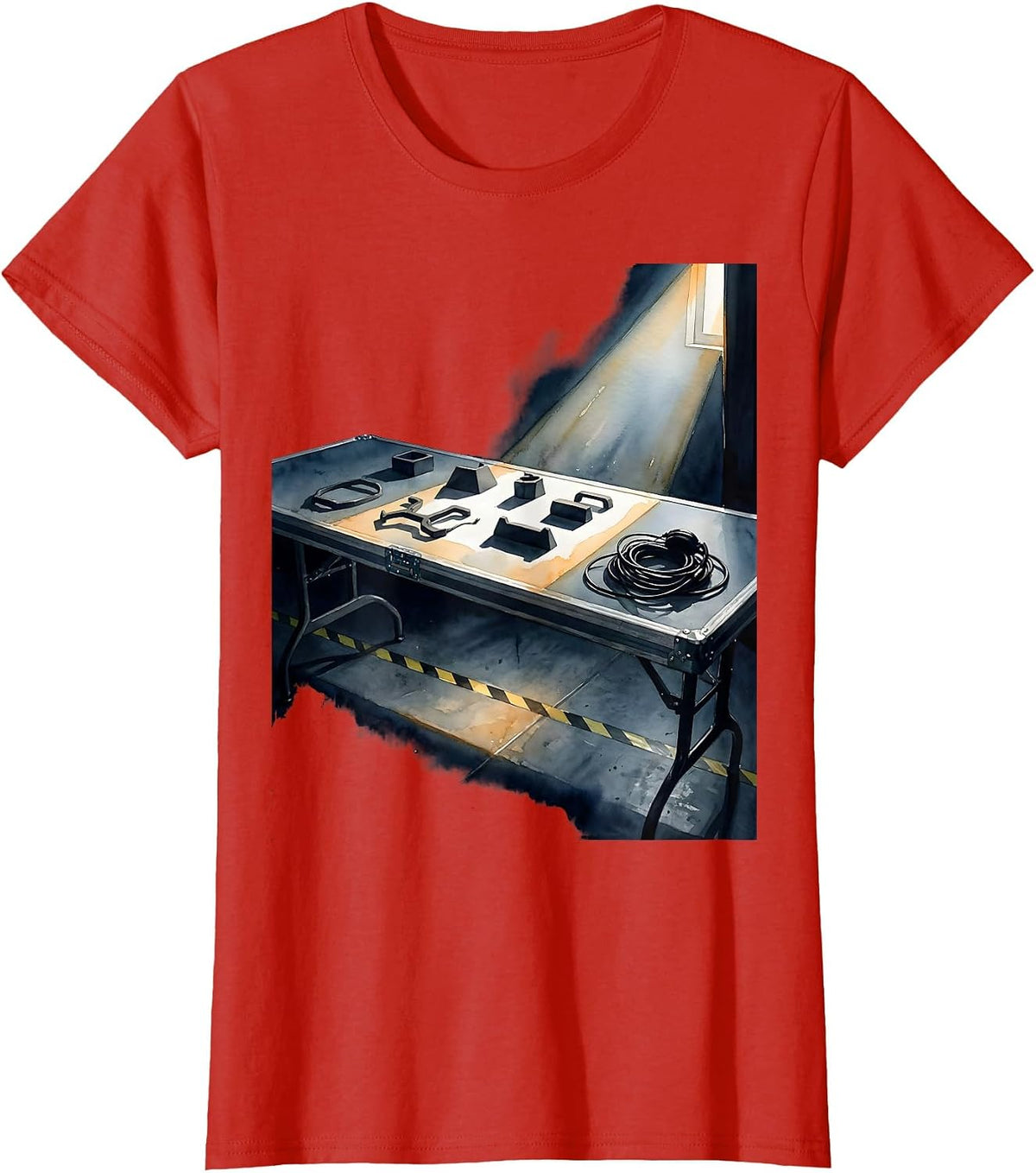Backstage Props Crew Humor Musical Theatre Theater Staff T-Shirt - Red