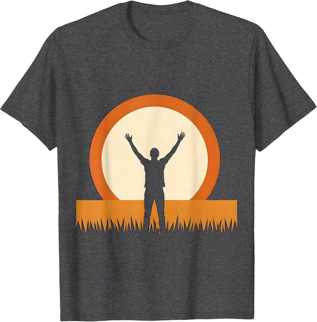 Soccer Dad Sideline Cheering Graphic T-Shirt - Dark Heather Grey