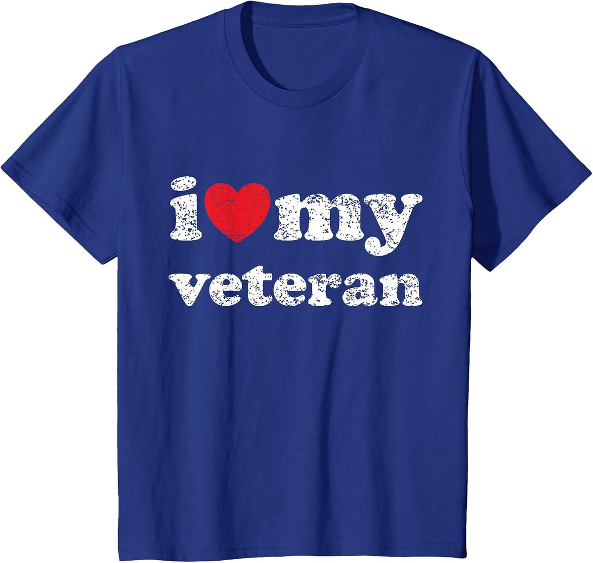 I Love My Veteran T-Shirt - Royal Blue