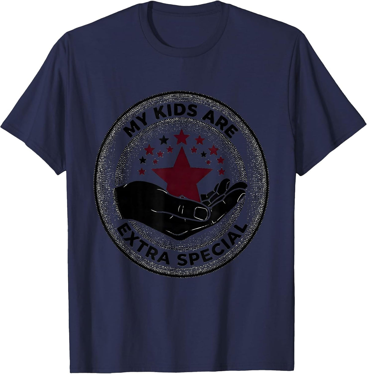 Men's My Kids Are Extra Special Education Teacher Design T-Shirt - Navy Blue
