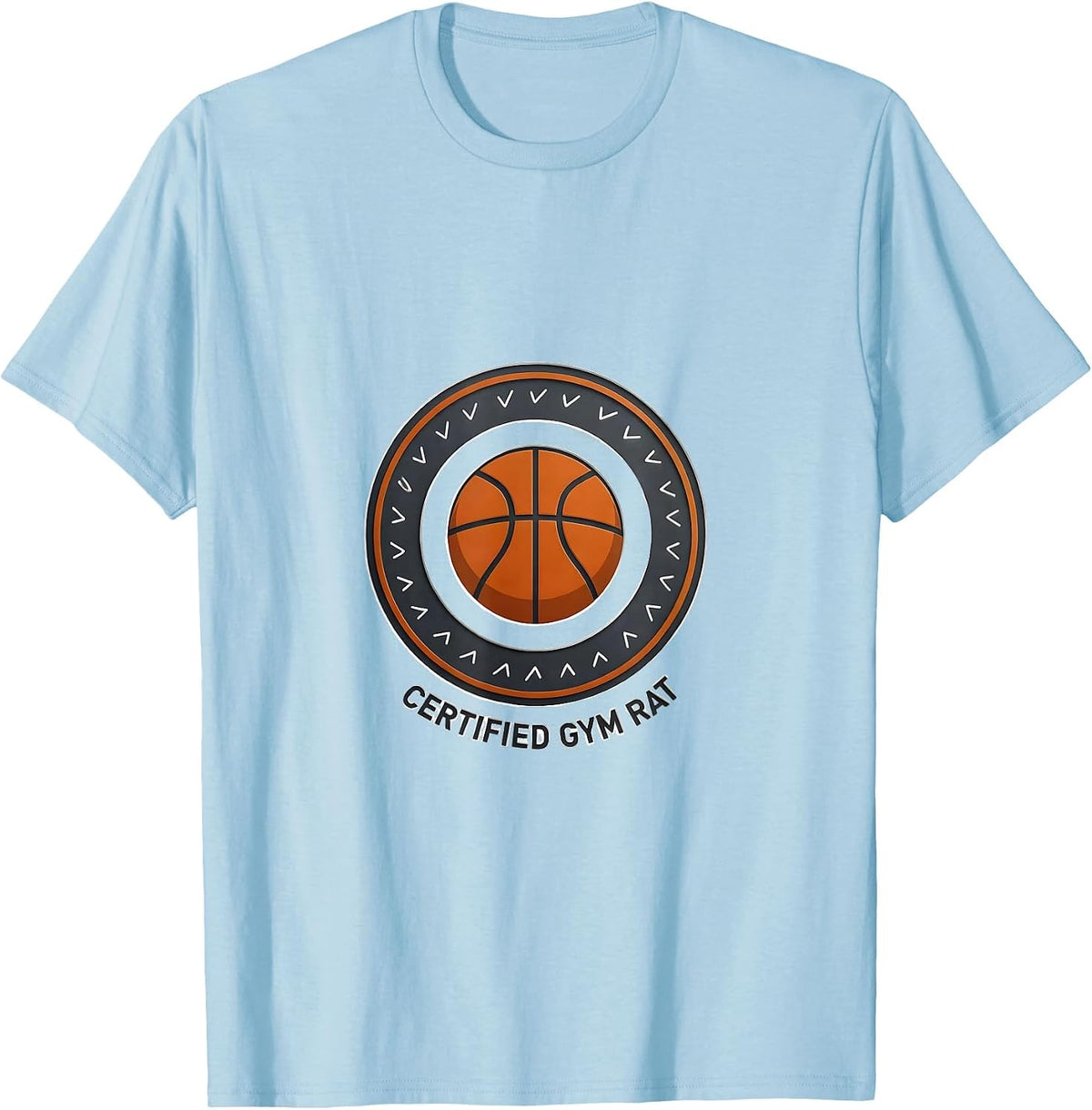 Men's Certified Gym Rat Funny Sports Fan Team Player Gift T-Shirt - Baby Blue