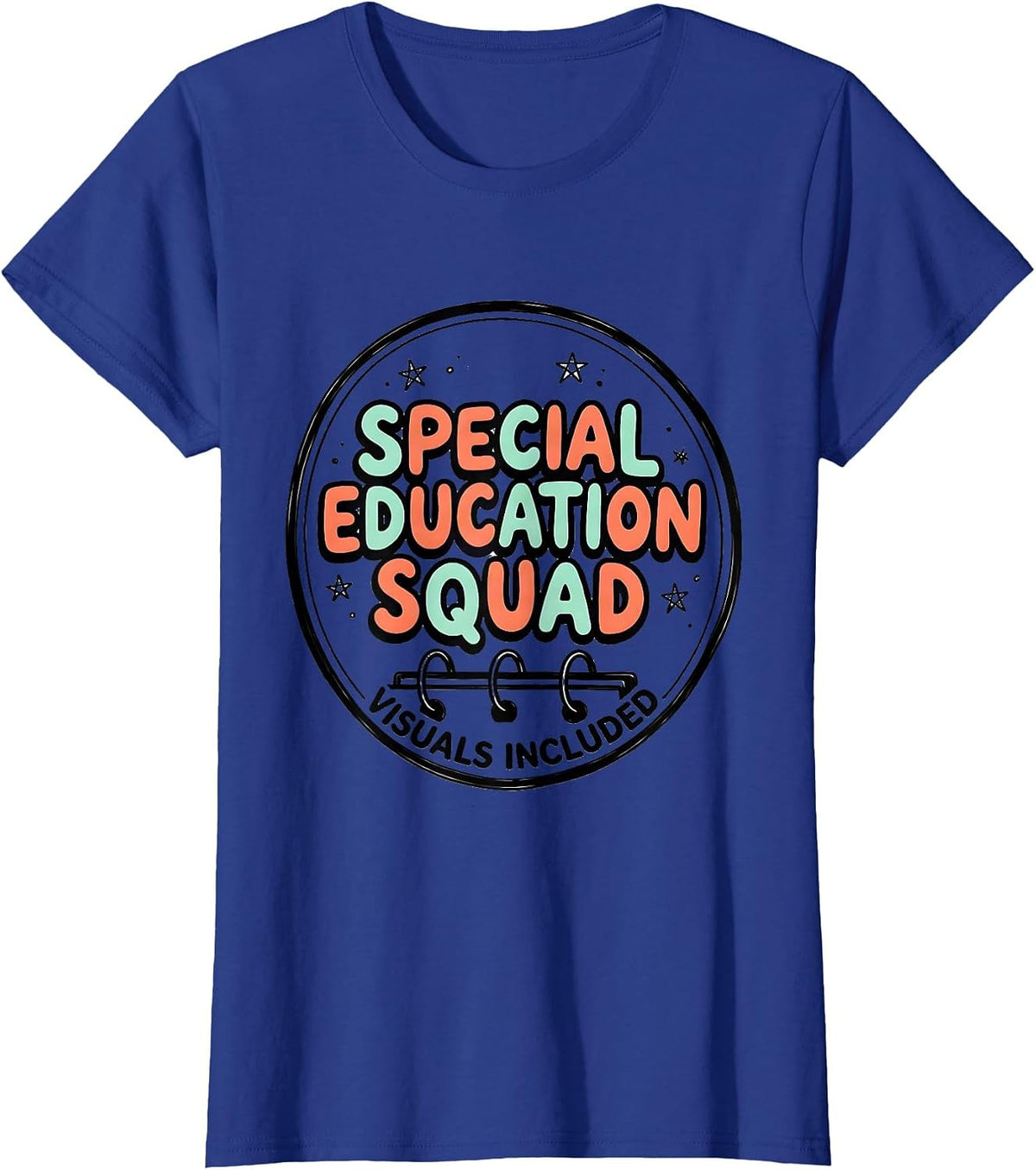 Women's Special Education Squad Teacher Pride T-Shirt - Royal Blue