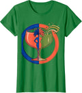 Women's Showgirl Silhouette Overflowing Champagne Glass T-Shirt - Kelly Green